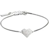 Liebeskind Berlin Armband Herz Edelstahl silber 20 cm