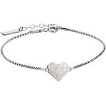 Liebeskind Berlin Armband Herz Edelstahl silber 20 cm