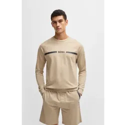 BOSS für Herren. 50535780 Authentisches beiges Sweatshirt (XL), Lässig, Baumwolle