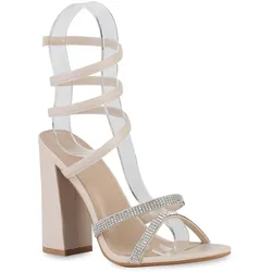 Damen High Heels in Beige