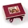 Semikolon Kleine Fotobox 20,7 x 15,3 x 4,7 cm 1-tlg. burgundy