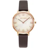 Julie Julsen JJW1431RGL-13 Basic Uhr Damenuhr Lederarmband braun