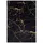 mazovia Designer-Teppich 80 x 150 cm Schwarz/Gold