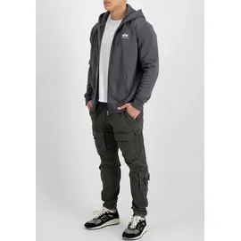 Alpha Industries Basic Zip Hoody SL Kapuzensweat Herren grau S