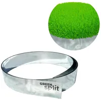 green split Rasenkante Metall 1000 x 15 cm silber
