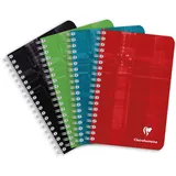 Clairefontaine Notizbuch kariert 11 x 17 cm farbig sortiert