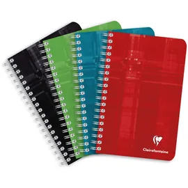 Clairefontaine Notizbuch kariert 11 x 17 cm farbig sortiert
