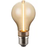LUXULA LED Filament Leuchtmittel LINE E27 dimmbar Warmweiß Bernstein Glas Senkrecht