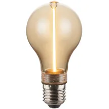LUXULA LED Filament Leuchtmittel LINE E27 dimmbar Warmweiß Bernstein Glas Senkrecht