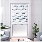 K-HOME Klemmfix Doppelrollo Welle 40 x 150 cm grau