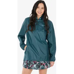 Regenjacke Damen winddicht wasserabweisend Wandern - Raincut 1/2 Zip L