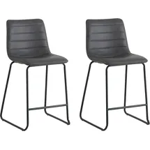 MID.YOU Barhocker-Set 49 x 98 x 54,5 cm Anthrazit
