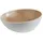 APS Schale FRIDA LOOK, Ø 21,5 cm, Höhe 7/8,5 cm, Melamin, weiß/Holzoptik