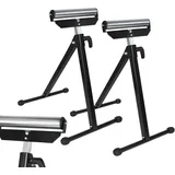 TATIVALO 2x klappbarer Rollenbock Rollbock Unterstellbock höhenverstellbar 68-107cm 60kg Tragkraft Heavy Duty Rollenständer Montagebock Arbeitsbock für Tischkreissägen und Holzbearbeitung