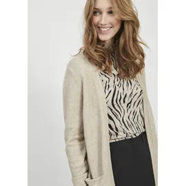 VILA Viril Open Strickjacke Beige S