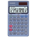 Casio Taschenrechner Blau Display (Stellen): 12 solarbetrieben, batteriebetrieben (B x H x