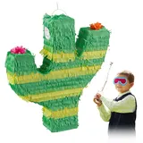Relaxdays Pinata, Mehrfarbig, Papier, 40x45x9 cm, Dekoration