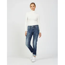 Gang Relax-fit-Jeans "94AMELIE", Damen, Gr. 28, N-Gr, precious wash, Denim/Jeans, Obermaterial: 79% Baumwolle, 20% Polyester, 1% Elasthan, regular fit, Jeans, aus Sweat Denim