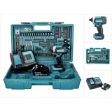 Makita DTD 152 SFX5 Akku Schlagschrauber 18 V 165 Nm + 1x Akku 3,0 Ah + Ladegerät + 101 tlg. Zubehör Set + Koffer