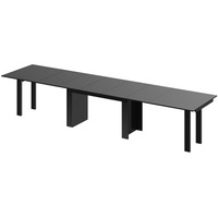 designimpex Esstisch Design Esstisch Tisch HMA-111 XXL ausziehbar 170 bis 410 cm Esszimmer schwarz