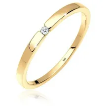 Elli DIAMONDS Elli DIAMONDS Ring Verlobung Solitär Diamant 0.015 ct. 585 Gelbgold Ringe Damen