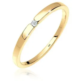 Elli DIAMONDS Elli DIAMONDS Ring Verlobung Solitär Diamant 0.015 ct. 585 Gelbgold Ringe Damen