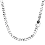 GIORGIO MARTELLO MILANO Kette Panzerkette, Silber 925 55 cm Herren