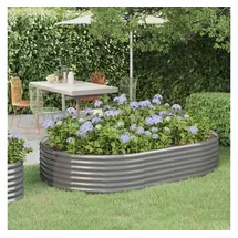 vidaXL Hochbeet 214 x 140 x 36 cm Grau