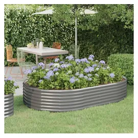 vidaXL Hochbeet 214 x 140 x 36 cm Grau