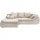 Home Affaire "Imola, bequem, aktuelle Steppung im Sitz, L-Form, Breite 270cm", beige, B:270cm H:90cm T:170cm, Microfaser PRIMABELLE (100% Polyester) / Struktur (82% Polyester, 9% Viscose, 7% Baumwolle, 2% Nylon);Kunstleder SOFTLUX / Struktur (82%