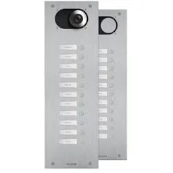 Comelit IX0111 Frontplatte Switch, 11 Teilnehmer, 1-reihig, V4A