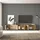 SKRAUT HOME Lowboard 309x61x35 cm Eiche Schwarz Holzwerkstoff