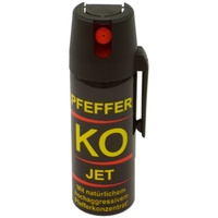 BALLISTOL 24420 Pfeffer-KO Jet 40ml Spray – Verteidigungsspray gegen Tiere – Abwehrspray 5m Sprühweite - Panikverschluss
