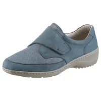 Waldläufer Kya-Soft Klettschuh Komfortschuh, Halbschuh in komfortable Weite K = extraweit blau 39 EU (6 UK)