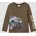 Langarmshirt Braun S