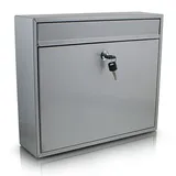 BITUXX MS-15404 Silbergrau inkl. Zeitungsfach