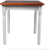 Esstisch Küchentisch Tisch Kiefer massiv Restaurant Holz Speisetisch in versch. Größen (80x80, Calvados) - Rot