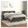 vidaXL Boxspringbett 140 x 200 cm Dunkelgrau