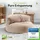 Green Bean Indoor Beige, Textil, Füllung: EPS Mikroperlen,Styroporkugeln,Styroporkugeln, Rund, 90x50x50 cm, Hergestellt in Deutschland, Gartenmöbel, Outdoor-Sitzsäcke