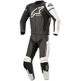 Alpinestars Gp Force Phantom Leather Suit 2 Pc Black/White/Metallic Grey