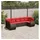vidaXL Gartensofa-Set 7-tlg. braun Polyrattan