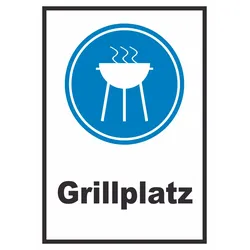 Grillplatz Schild A3 (297x420mm)