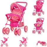 Chipolino Puppenwagen Dolly Korb faltbar