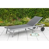 Merxx Gartenliege, Alu/Textil, verstellbar