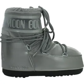 MOON BOOT Icon Low Glance Silber 33/34