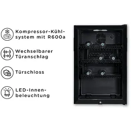 OK. OBFR 212 C B Getränkekühler (212 l, 890 mm hoch, Schwarz)