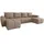 Sofnet Wohnlandschaft Cleo U mit Schlaffunktion - U-Form Couch, Ecksofa mit Bettkasten, Couchgranitur mit Bettfunktion, Polsterecke, Big Sofa (Beige (Soro 23)