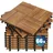 CASARIA Holzfliese Akazie Mosaik 30 x 30 cm 66er-Set