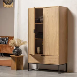 Woood Schrank Silas 120 x 200 x 60 cm Beige