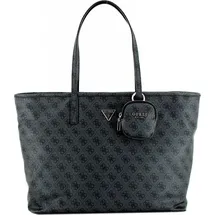GUESS Shopper Power Play Large Tech Logo Coal Grau Damen